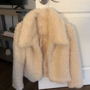 Faux fur jacket